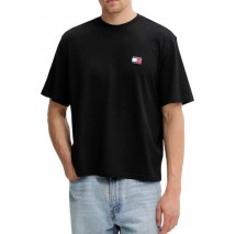 TOMMY JEANS 90S POP COL NW CLSC T EXT T-SHIRT ΜΠΛΟΥΖΑ ΑΝΔΡΙΚΗ BLACK