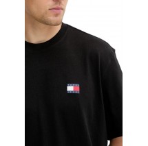 TOMMY JEANS 90S POP COL NW CLSC T EXT T-SHIRT ΜΠΛΟΥΖΑ ΑΝΔΡΙΚΗ BLACK
