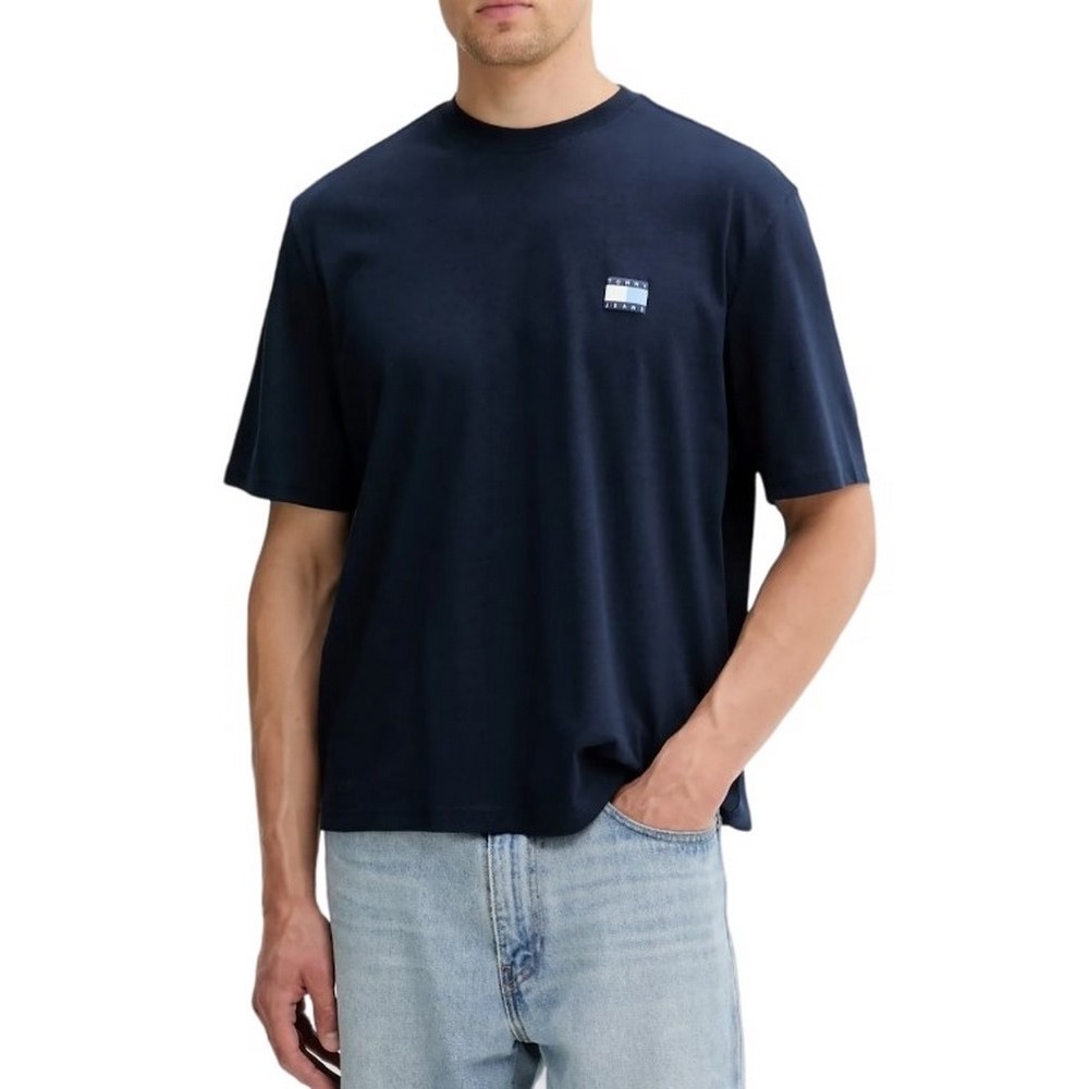TOMMY JEANS 90S POP COL NW CLSC T EXT T-SHIRT ΜΠΛΟΥΖΑ ΑΝΔΡΙΚΗ NAVY