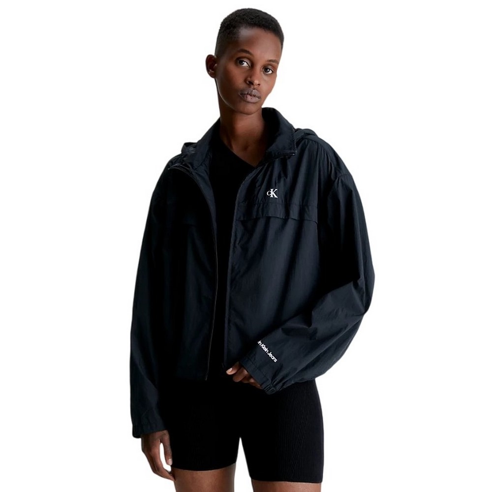 CALVIN KLEIN JEANS PACKABLE HOOD WINDBREAKER ΜΠΟΥΦΑΝ ΓΥΝΑΙΚΕΙΟ BLACK