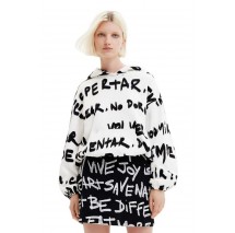 ΜΠΛΟΥΖΑ ΦΟΥΤΕΡ SWEAT_KORA ΓΥΝΑΙΚΕΙΟ DESIGUAL BLACK/WHITE