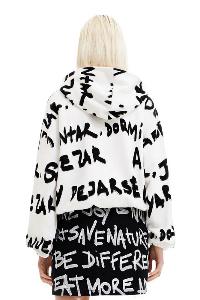 ΜΠΛΟΥΖΑ ΦΟΥΤΕΡ SWEAT_KORA ΓΥΝΑΙΚΕΙΟ DESIGUAL BLACK/WHITE