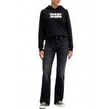 TOMMY JEANS REG ESS LOGO 2 HOODIE EXT ΜΠΛΟΥΖΑ ΦΟΥΤΕΡ ΓΥΝΑΙΚΕΙΑ BLACK