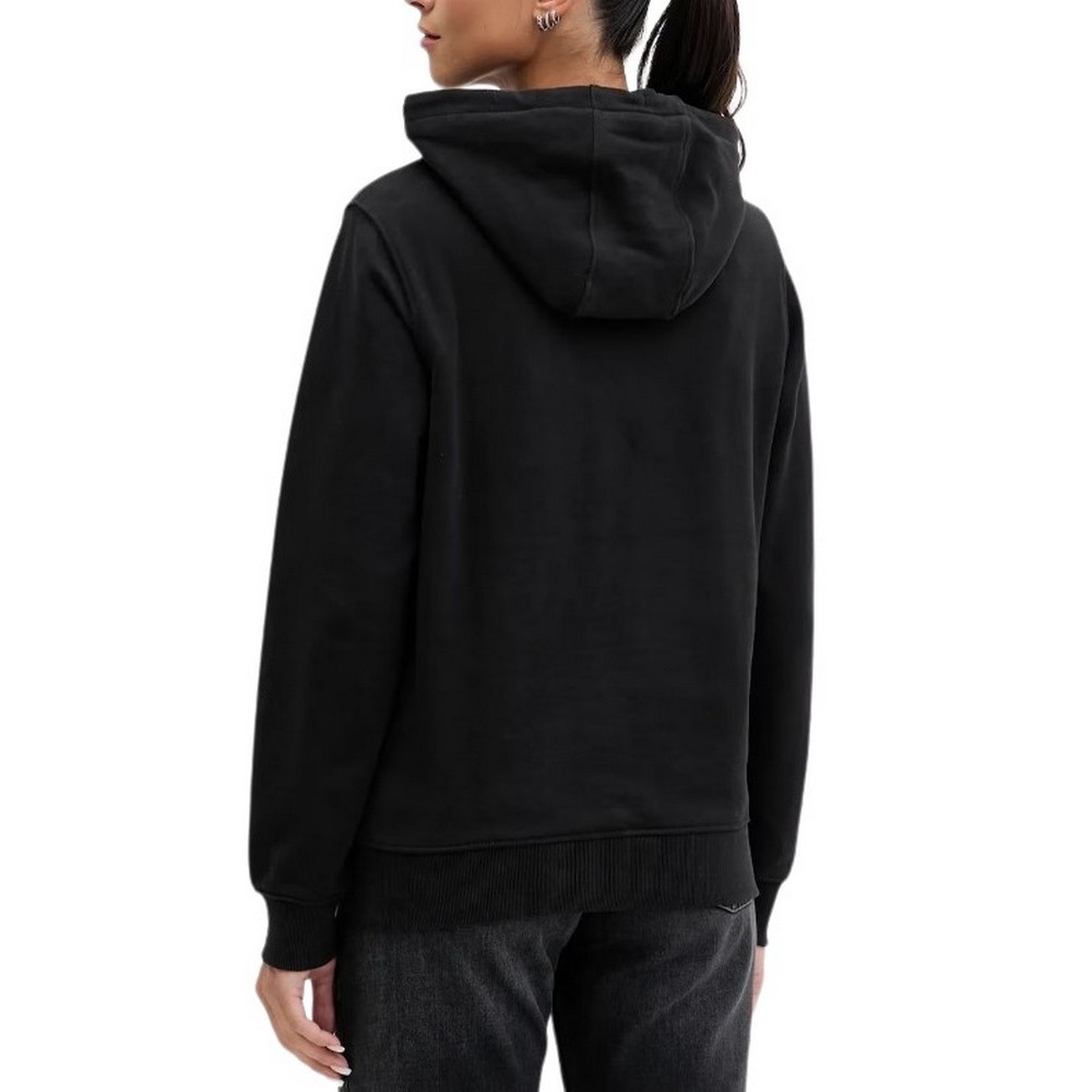 TOMMY JEANS REG ESS LOGO 2 HOODIE EXT ΜΠΛΟΥΖΑ ΦΟΥΤΕΡ ΓΥΝΑΙΚΕΙΑ BLACK