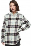 SUPERDRY D2 OVIN CHECK OVERSIZED SHIRT ΠΟΥΚΑΜΙΣΟ ΓΥΝΑΙΚΕΙΟ AQUA