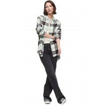 SUPERDRY D2 OVIN CHECK OVERSIZED SHIRT ΠΟΥΚΑΜΙΣΟ ΓΥΝΑΙΚΕΙΟ AQUA