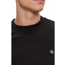 CALVIN KLEIN JEANS CK EMBRO BADGE CREW NECK ΦΟΥΤΕΡ ΜΠΛΟΥΖΑ ΑΝΔΡΙΚΗ BLACK