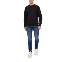 CALVIN KLEIN JEANS CK EMBRO BADGE CREW NECK ΦΟΥΤΕΡ ΜΠΛΟΥΖΑ ΑΝΔΡΙΚΗ BLACK