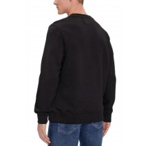 CALVIN KLEIN JEANS CK EMBRO BADGE CREW NECK ΦΟΥΤΕΡ ΜΠΛΟΥΖΑ ΑΝΔΡΙΚΗ BLACK