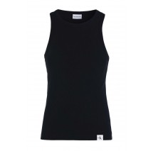 CALVIN KLEIN JEANS WOVEN TAB TANK TOP ΜΠΛΟΥΖΑ ΑΝΔΡΙΚΗ BLACK