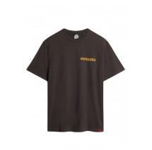 SUPERDRY TATTOO GRAPHIC LOOSE T-SHIRT ΜΠΛΟΥΖΑ ΑΝΔΡΙΚΗ GREY