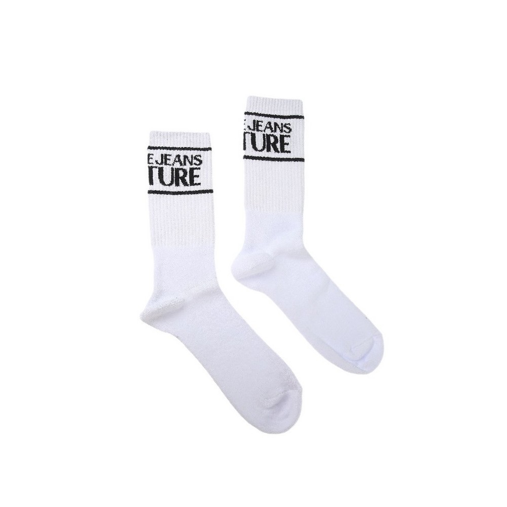 ΚΑΛΤΣΕΣ COTTON STRIPED LOGO ΑΝΔΡΙΚΕΣ VERSACE JEANS COUTURE WHITE