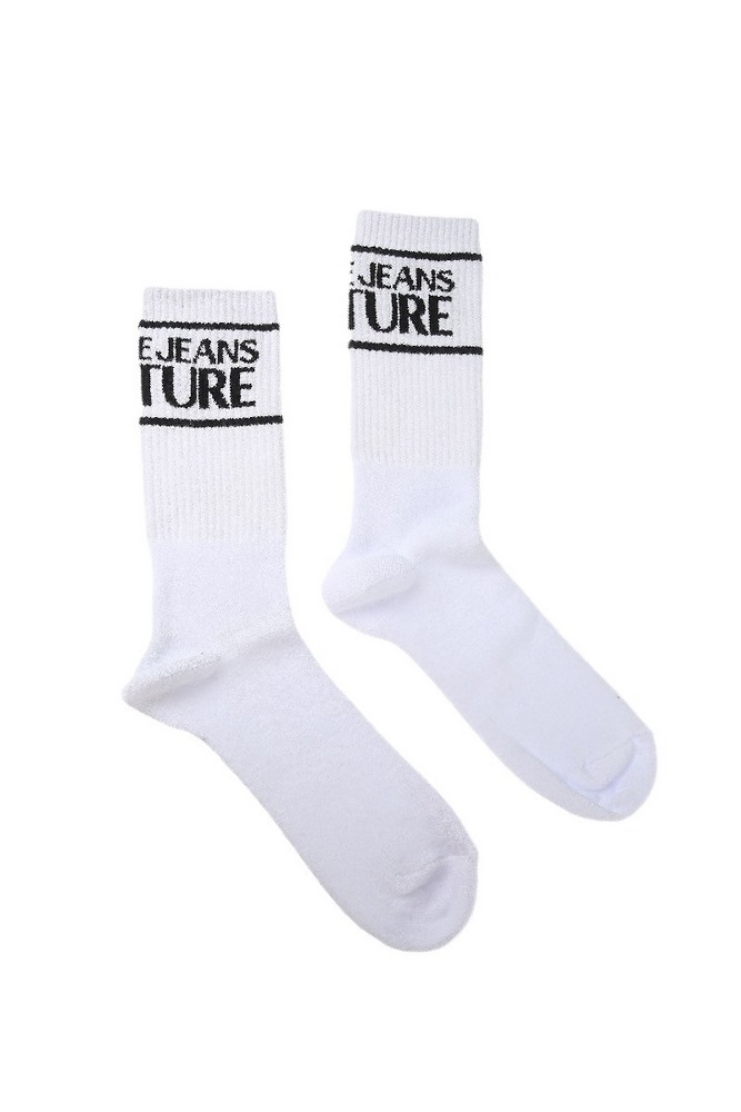 ΚΑΛΤΣΕΣ COTTON STRIPED LOGO ΑΝΔΡΙΚΕΣ VERSACE JEANS COUTURE WHITE