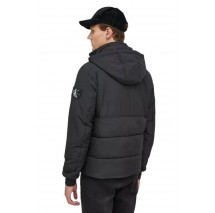 CALVIN KLEIN JEANS HOODED HARRINGTON JACKET ΜΠΟΥΦΑΝ ΑΝΔΡΙΚΟ BLACK