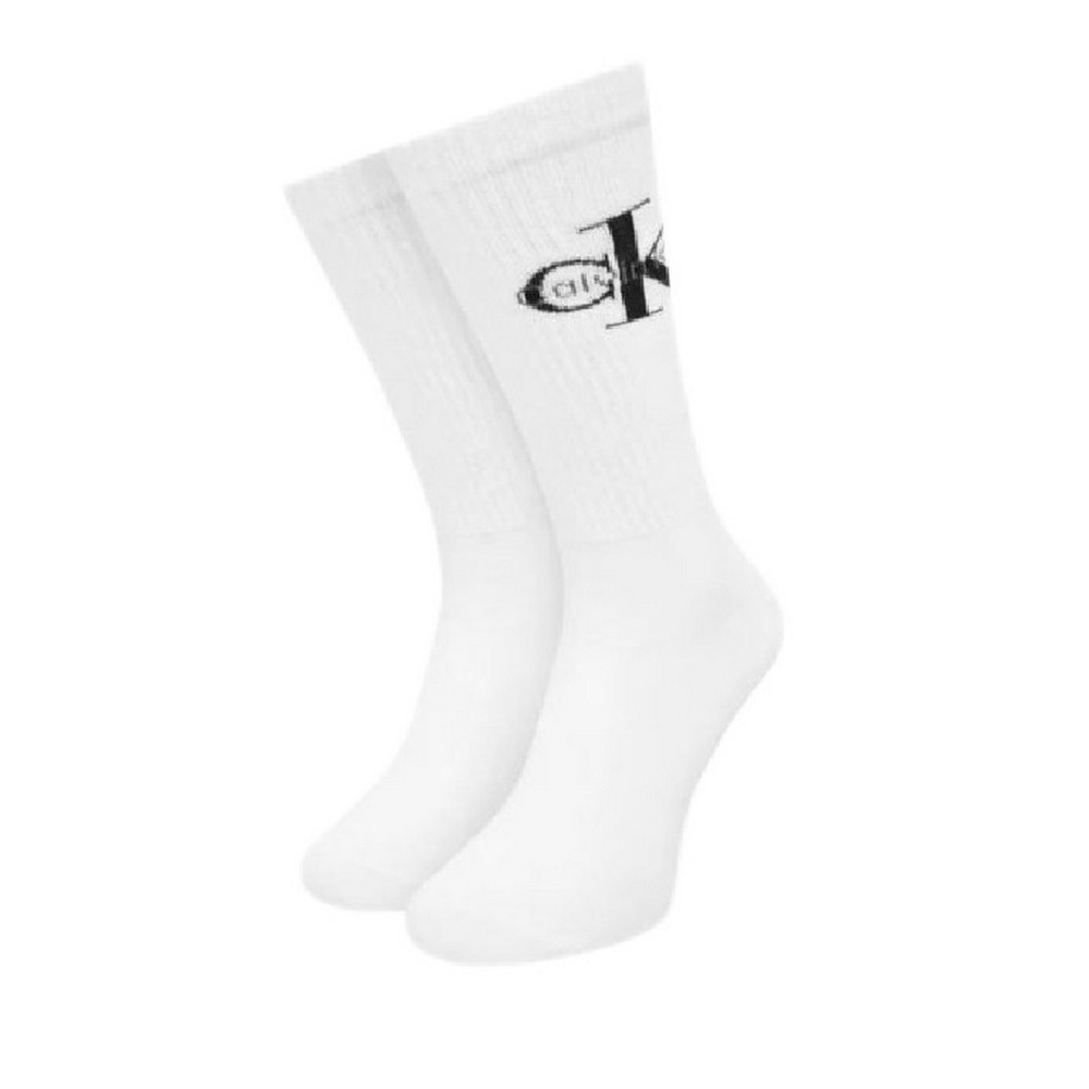 CALVIN KLEIN MEN SOCK 4P GIFTBOX MONOLOGO WHITE/BLACK