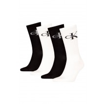 CALVIN KLEIN MEN SOCK 4P GIFTBOX MONOLOGO WHITE/BLACK