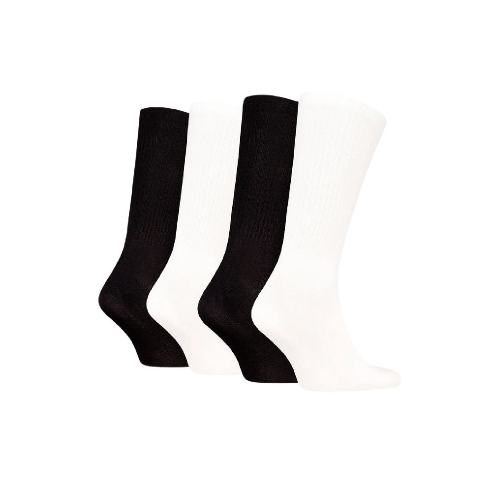 CALVIN KLEIN MEN SOCK 4P GIFTBOX MONOLOGO WHITE/BLACK