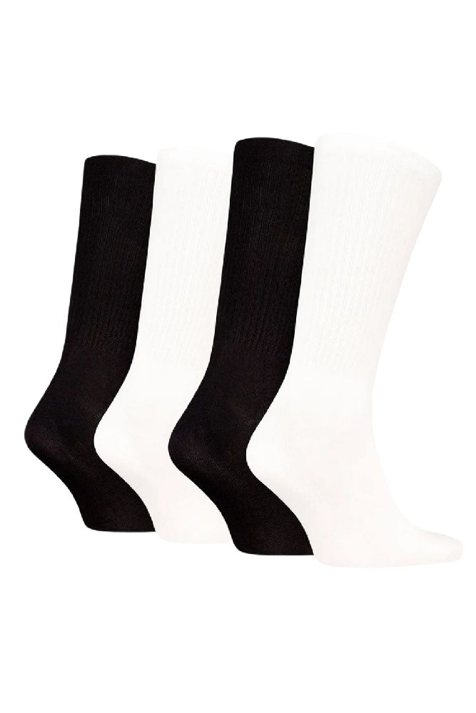 CALVIN KLEIN MEN SOCK 4P GIFTBOX MONOLOGO WHITE/BLACK