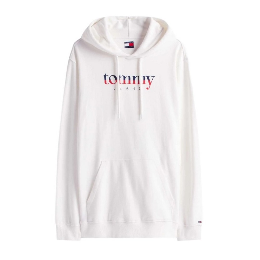 TOMMY JEANS REG DNA HOODIE EXT ΜΠΛΟΥΖΑ ΦΟΥΤΕΡ ΑΝΔΡΙΚΗ OFF WHITE