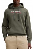 TOMMY JEANS REG DNA HOODIE EXT ΜΠΛΟΥΖΑ ΦΟΥΤΕΡ ΑΝΔΡΙΚΗ KHAKI