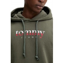 TOMMY JEANS REG DNA HOODIE EXT ΜΠΛΟΥΖΑ ΦΟΥΤΕΡ ΑΝΔΡΙΚΗ KHAKI