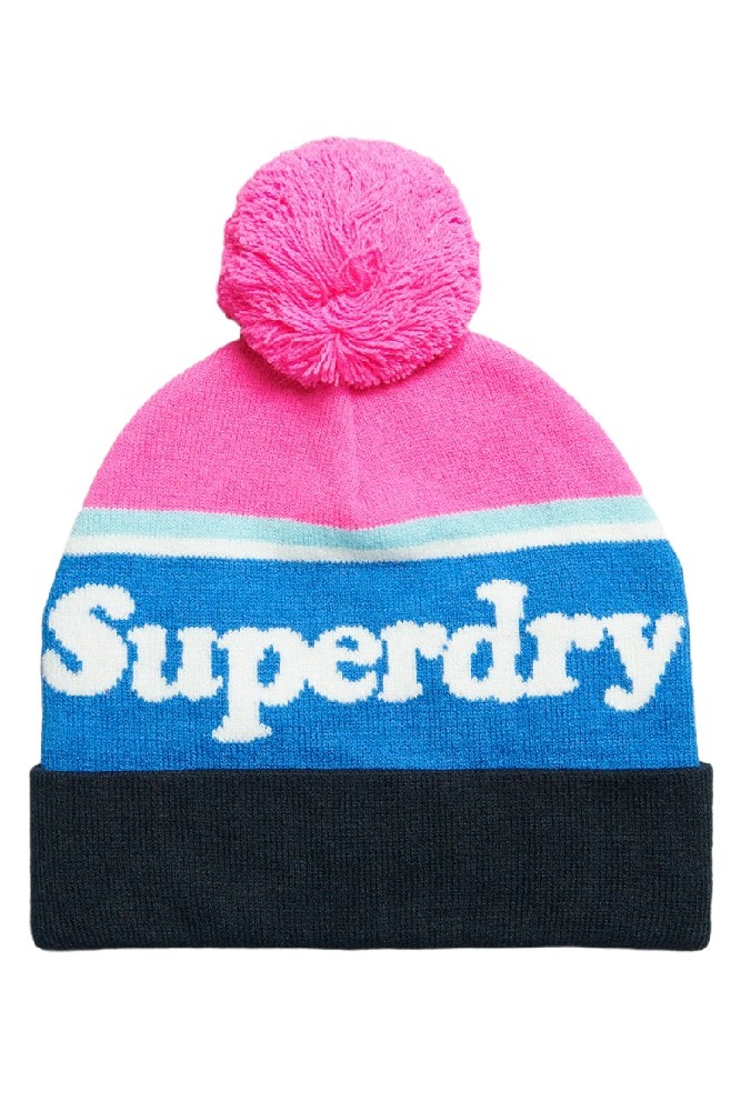 ΣΚΟΥΦΟΣ D3 VINTAGE CLASSIC LOGO BEANIE ΓΥΝΑΙΚΕΙΟΣ SUPERDRY MULTI