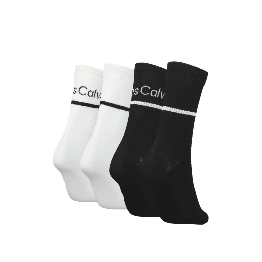 CALVIN KLEIN JEANS CKJ WOMEN SOCK 4P LOGO STRIPE GIFTBOX ΚΑΛΤΣΕΣ ΓΥΝΑΙΚΕΙΕΣ MULTI