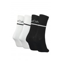 CALVIN KLEIN JEANS CKJ WOMEN SOCK 4P LOGO STRIPE GIFTBOX ΚΑΛΤΣΕΣ ΓΥΝΑΙΚΕΙΕΣ MULTI