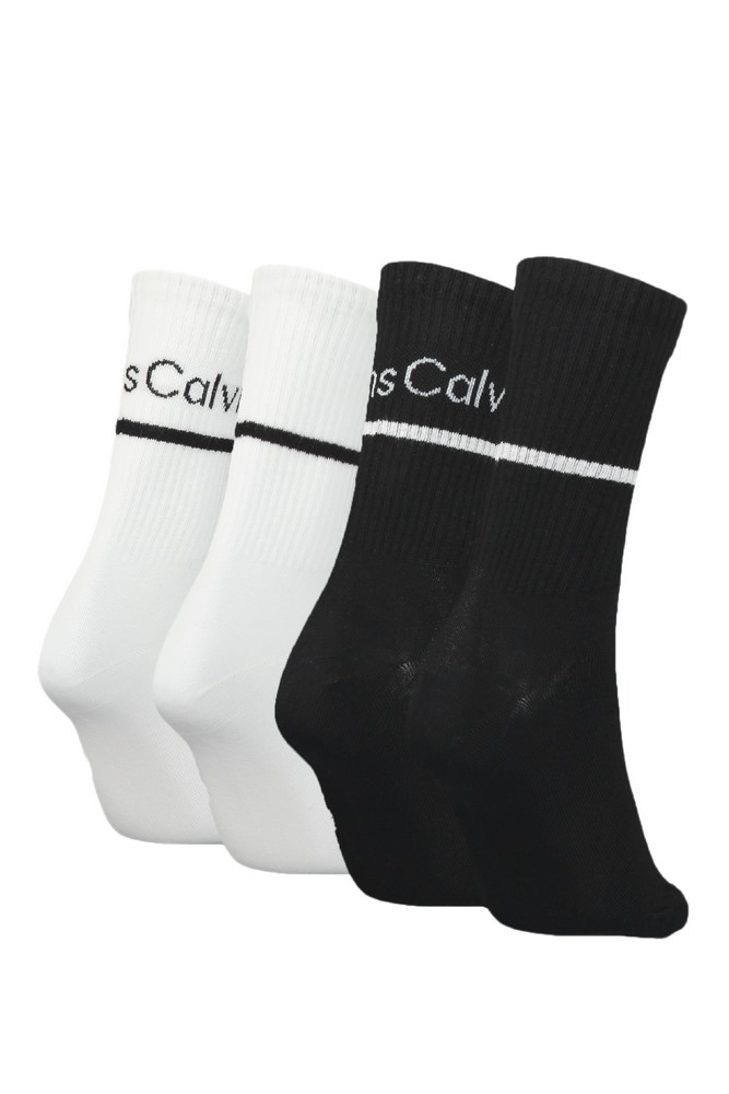 CALVIN KLEIN JEANS CKJ WOMEN SOCK 4P LOGO STRIPE GIFTBOX ΚΑΛΤΣΕΣ ΓΥΝΑΙΚΕΙΕΣ MULTI