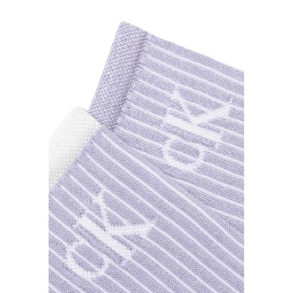 CALVIN KLEIN JEANS WOMEN SOCK 2P GLOSSY RIB ΚΑΛΤΣΕΣ ΓΥΝΑΙΚΕΙΕΣ PURPLE