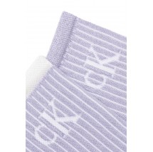 CALVIN KLEIN JEANS WOMEN SOCK 2P GLOSSY RIB ΚΑΛΤΣΕΣ ΓΥΝΑΙΚΕΙΕΣ PURPLE
