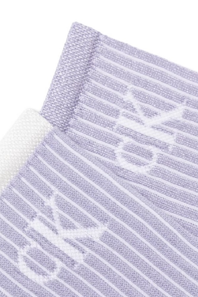 CALVIN KLEIN JEANS WOMEN SOCK 2P GLOSSY RIB ΚΑΛΤΣΕΣ ΓΥΝΑΙΚΕΙΕΣ PURPLE