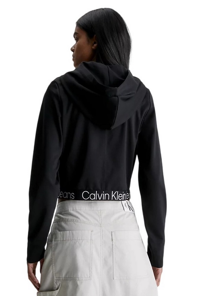 CALVIN KLEIN JEANS TAPE MILANO HOODIE ΜΠΛΟΥΖΑ ΦΟΥΤΕΡ ΓΥΝΑΙΚΕΙΑ BLACK