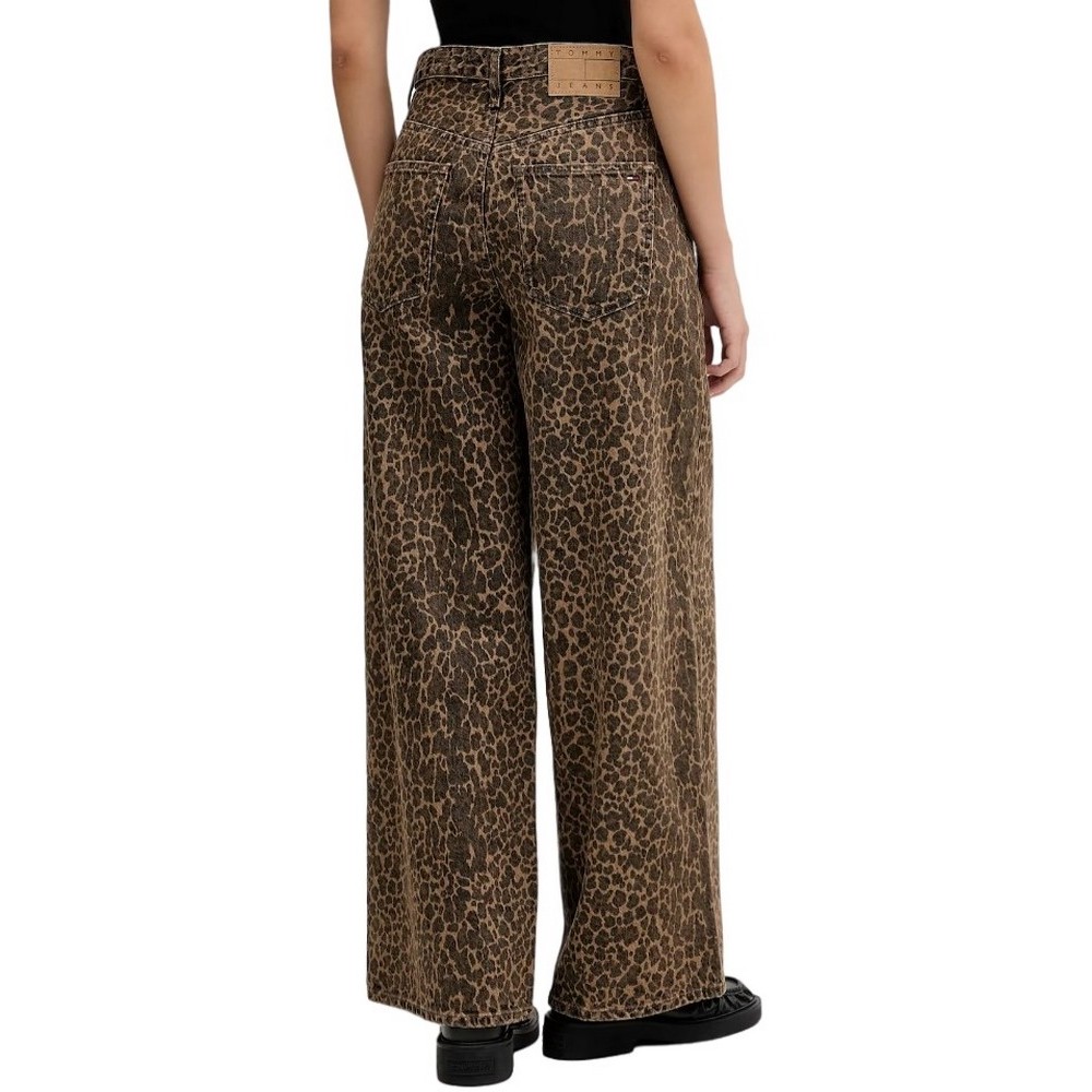 TOMMY JEANS CHARLIE MR LOOSE WIDE LEO ΠΑΝΤΕΛΟΝΙ ΓΥΝΑΙΚΕΙΟ ANIMAL PRINT