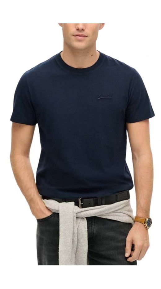 SUPERDRY ESSENTIAL LOGO EMB T-SHIRT ΜΠΛΟΥΖΑ ΑΝΔΡΙΚΗ NAVY