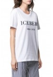 T-SHIRT JERSEY  ΓΥΝΑΙΚΕΙΟ ICEBERG BLACK/WHITE