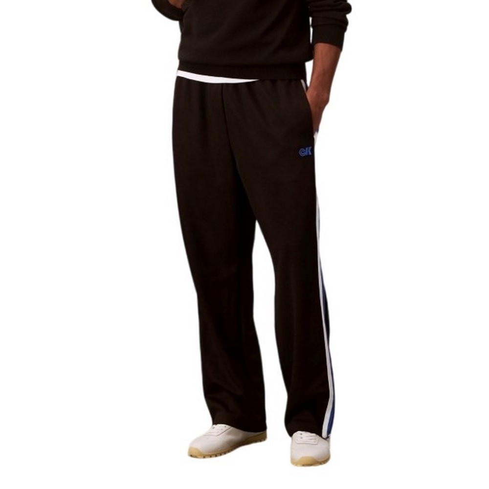 CALVIN KLEIN JEANS STRETCH TWILL TRACK PANT ΦΟΡΜΑ ΠΑΝΤΕΛΟΝΙ ΑΝΔΡΙΚΟ BLACK