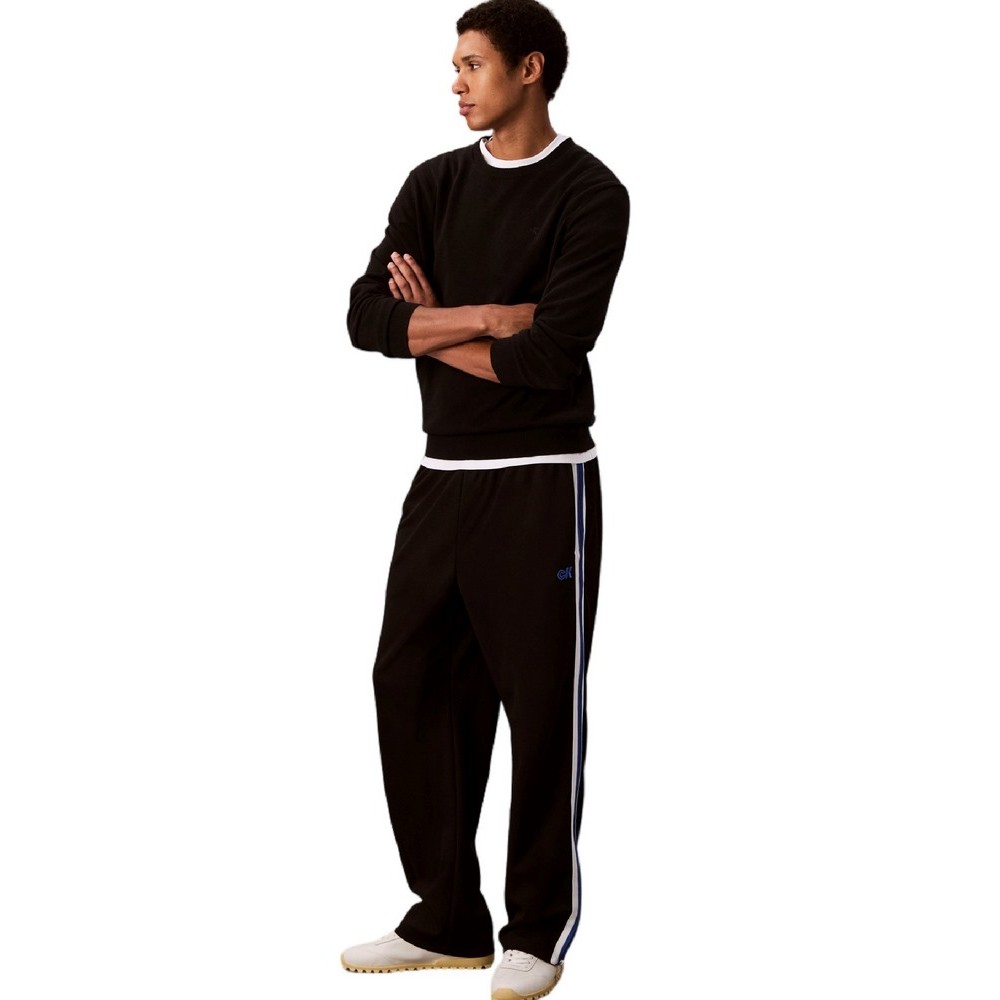 CALVIN KLEIN JEANS STRETCH TWILL TRACK PANT ΦΟΡΜΑ ΠΑΝΤΕΛΟΝΙ ΑΝΔΡΙΚΟ BLACK