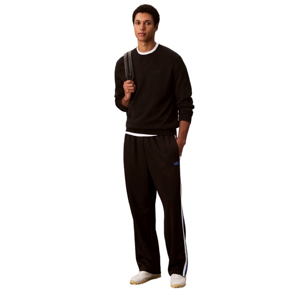 CALVIN KLEIN JEANS STRETCH TWILL TRACK PANT ΦΟΡΜΑ ΠΑΝΤΕΛΟΝΙ ΑΝΔΡΙΚΟ BLACK