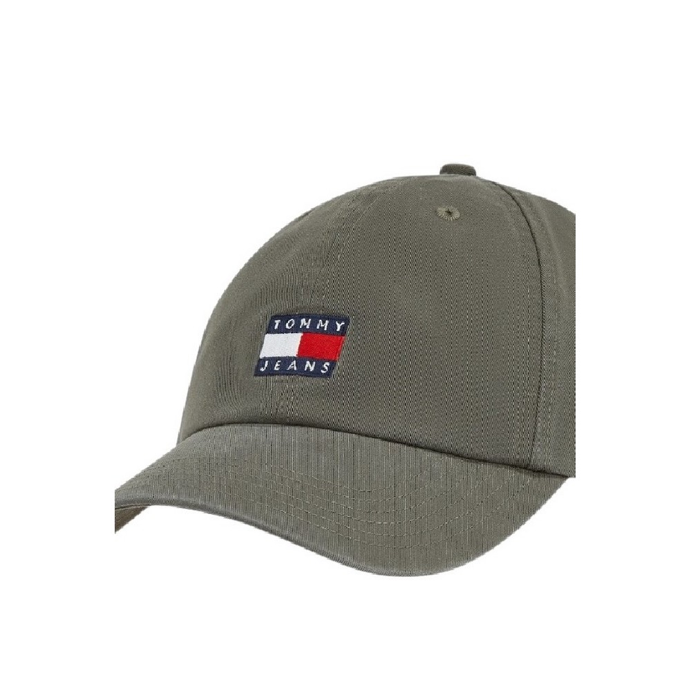 TOMMY JEANS HERITAGE CAP ΚΑΠΕΛΟ ΑΝΔΡΙΚΟ KHAKI