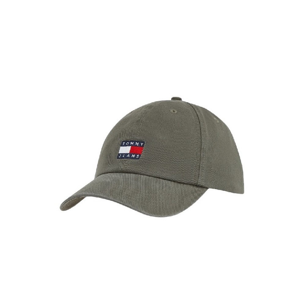 TOMMY JEANS HERITAGE CAP ΚΑΠΕΛΟ ΑΝΔΡΙΚΟ KHAKI