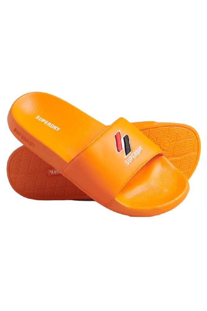 ΠΑΝΤΟΦΛΑ  SDCD CODE ESSENTIAL POOL SLIDE ΓΥΝΑΙΚΕΙΑ SUPERDRY ORANGE