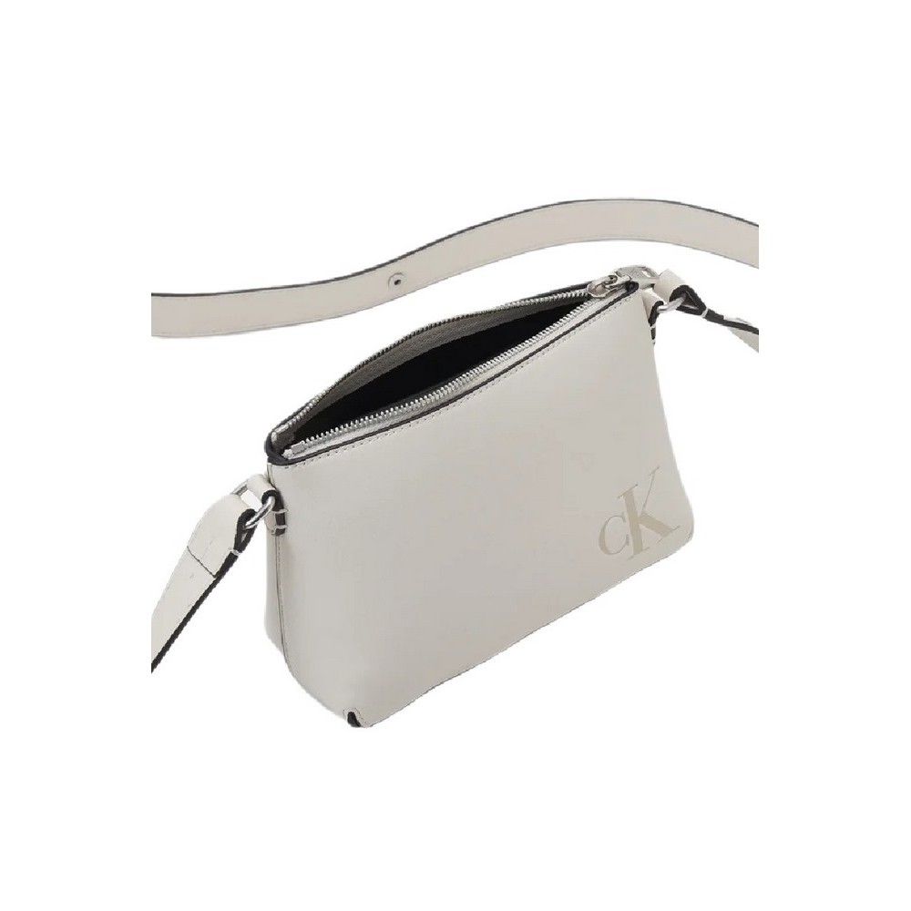 CALVIN KLEIN JEANS SCULPTED CAMERA POUCH21 MONO ΤΣΑΝΤΑ ΓΥΝΑΙΚΕΙΑ ECRU
