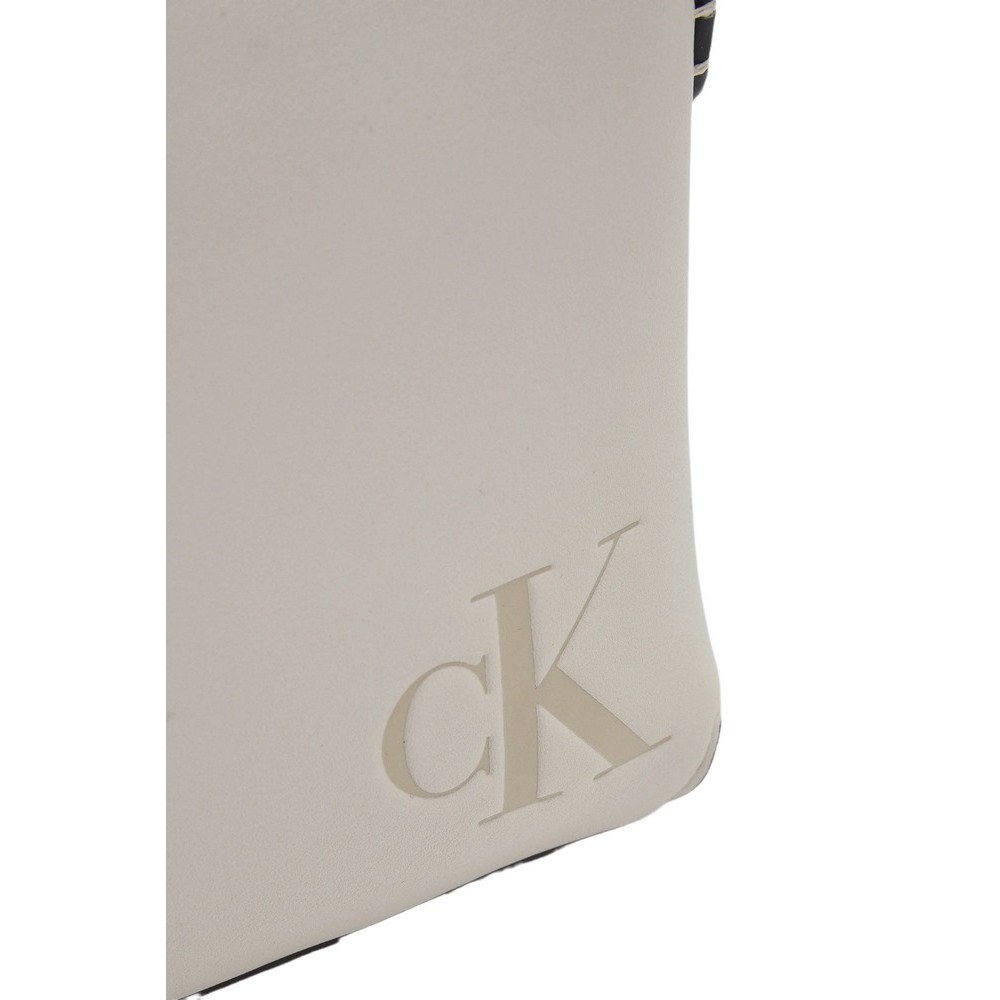 CALVIN KLEIN JEANS SCULPTED CAMERA POUCH21 MONO ΤΣΑΝΤΑ ΓΥΝΑΙΚΕΙΑ ECRU