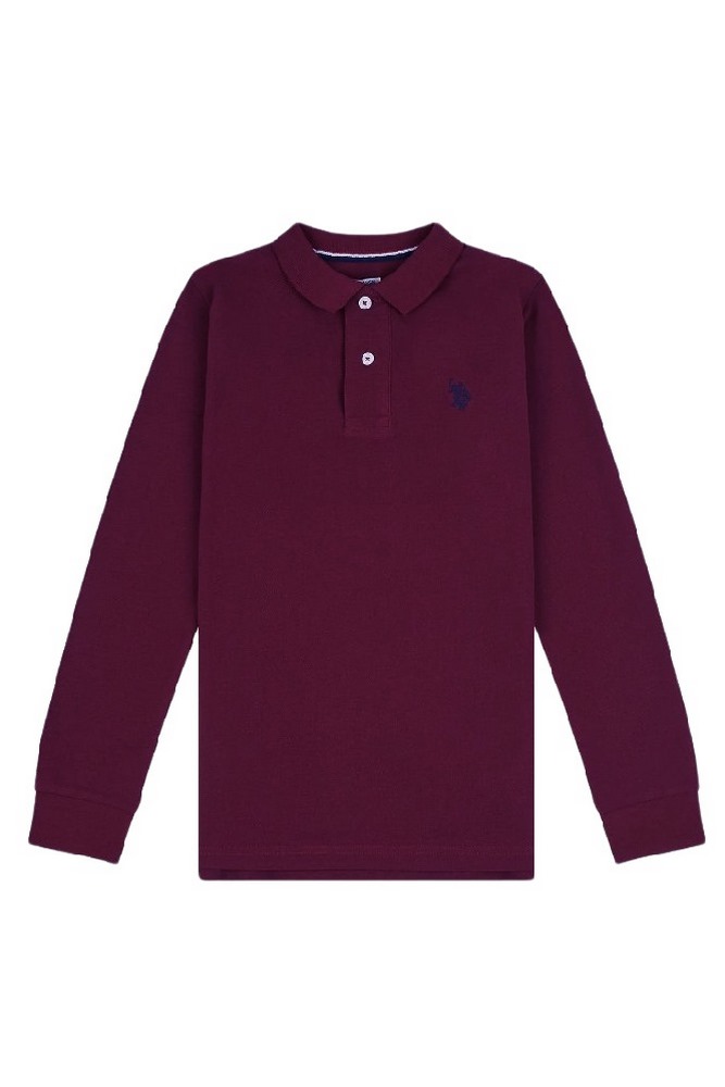 U.S.POLO ASSN MUST ΜΠΛΟΥΖΑ ΑΝΔΡΙΚΗ AUBERGINE