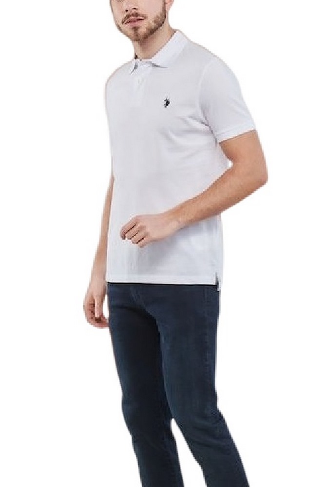 U.S POLO ASSN KING ΜΠΛΟΥΖΑ POLO ΑΝΔΡΙΚΗ WHITE