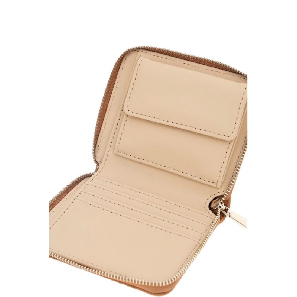 GUESS ADELASIA SLG SMALL ZIP AROUND ΠΟΡΤΟΦΟΛΙ ΓΥΝΑΙΚΕΙΟ CARAMEL
