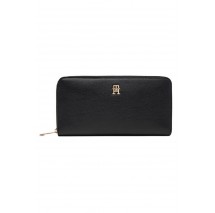 TOMMY HILFIGER ICON LRG ZA ΠΟΡΤΟΦΟΛΙ ΓΥΝΑΙΚΕΙΟ BLACK