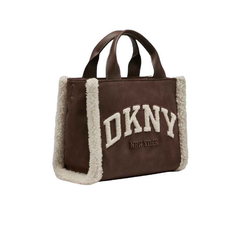 DKNY HADLEE SM TOTE HANDBAG ΤΣΑΝΤΑ ΓΥΝΑΙΚΕΙΑ BROWN