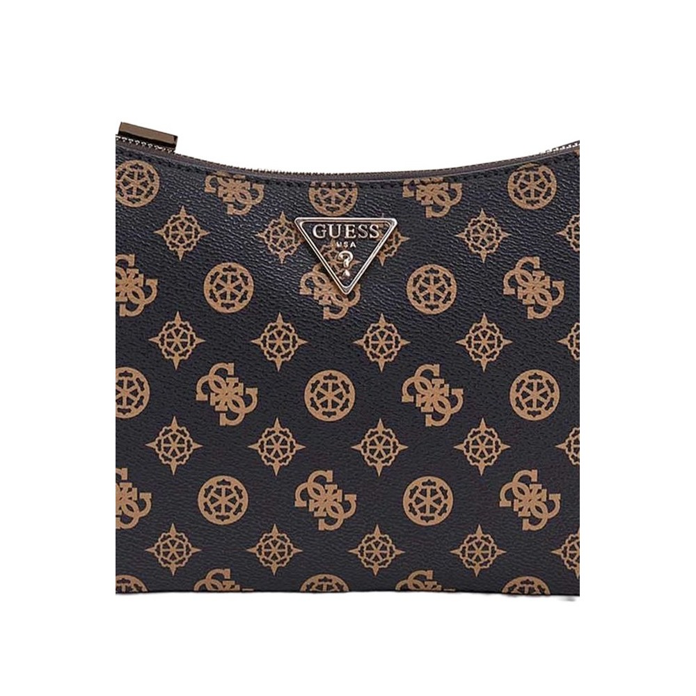 GUESS DARYNA II TOP ZIP SHOULDER BAG ΤΣΑΝΤΑ ΓΥΝΑΙΚΕΙΑ MOCHA